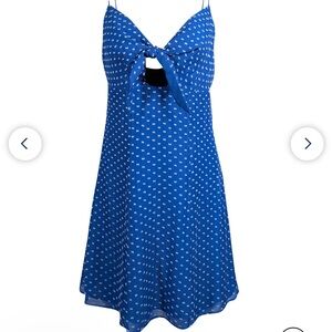 Alice + Olivia Blue Polka Dot Dress